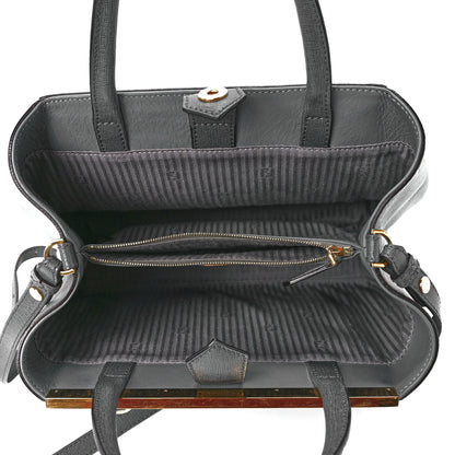 Fendi Vitello Elite Petite 2Jours Tote Grey 4 of 12