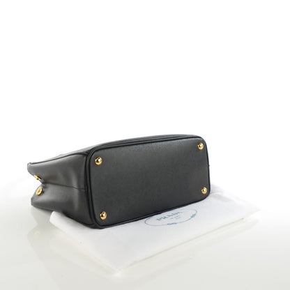 Prada Saffiano Small Galleria Double Zip Tote Black 4 of 8