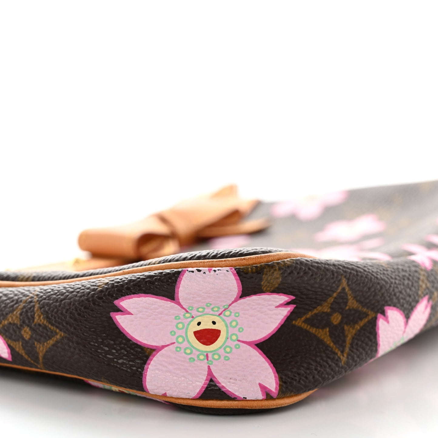 Monogram Cherry Blossom Pochette Accessories Brown