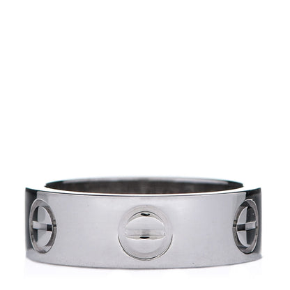 Cartier 18K White Gold 5.5mm LOVE Ring 47 4 1 of 5