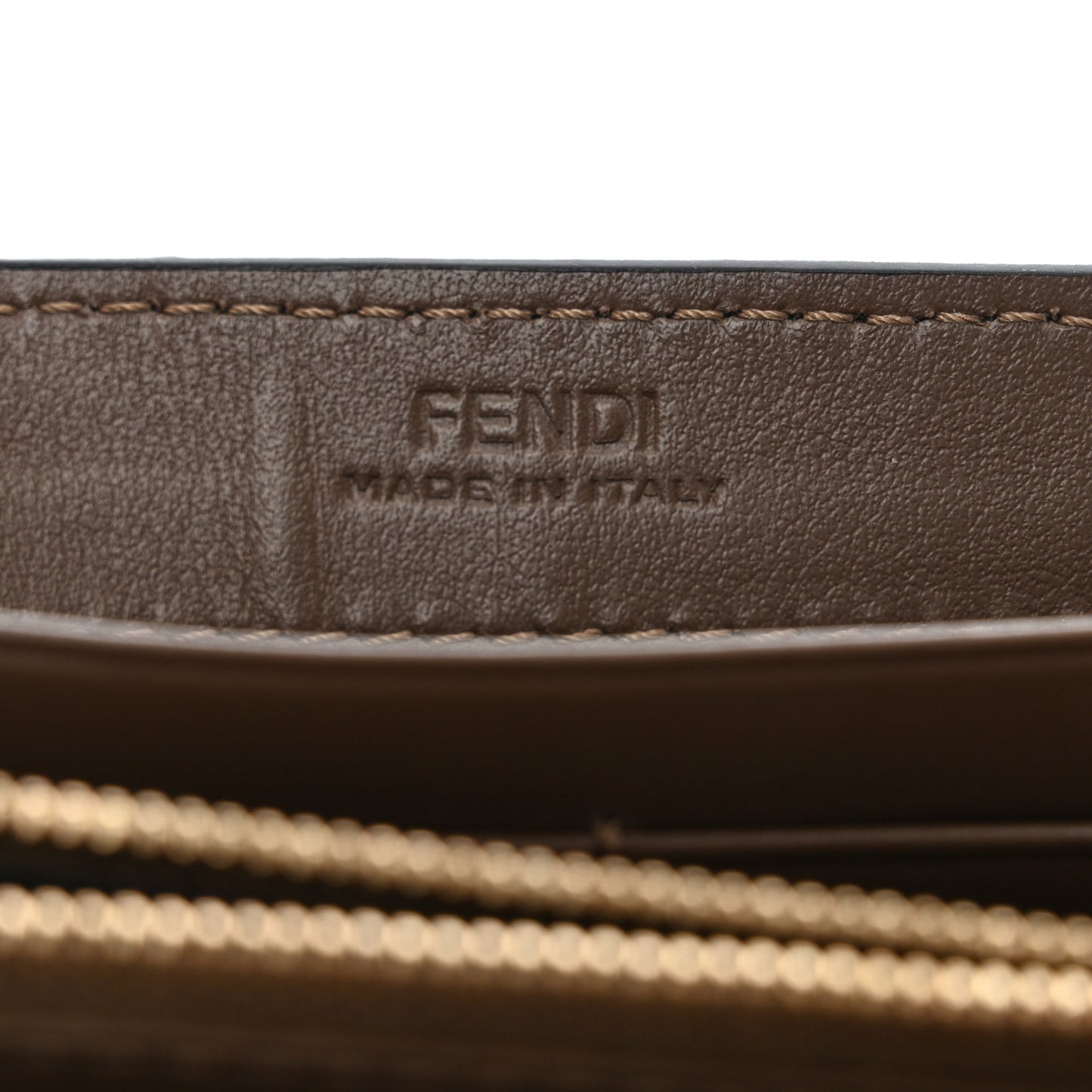 Vitello Soft F is Fendi Bi-Color FF 1974 Embossed Continental Envelope Wallet On Chain Maya Black