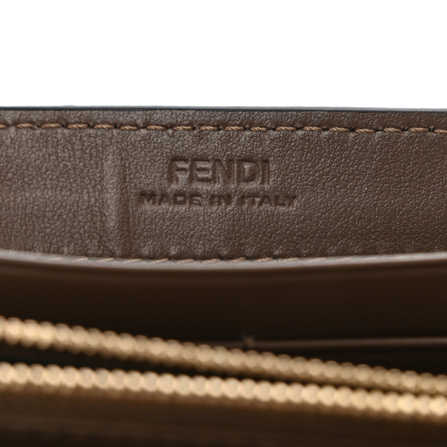 Fendi Vitello Soft F is Fendi Bi-Color FF 1974 Embossed Continental Envelope Wallet On Chain Maya Black 6 of 14