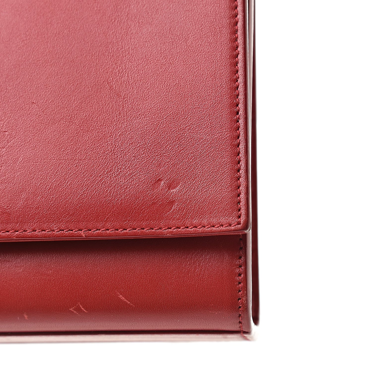 Saint Laurent Smooth Calfskin Medium Classic Monogram Kate Tassel Satchel Lipstick Red 22 of 23