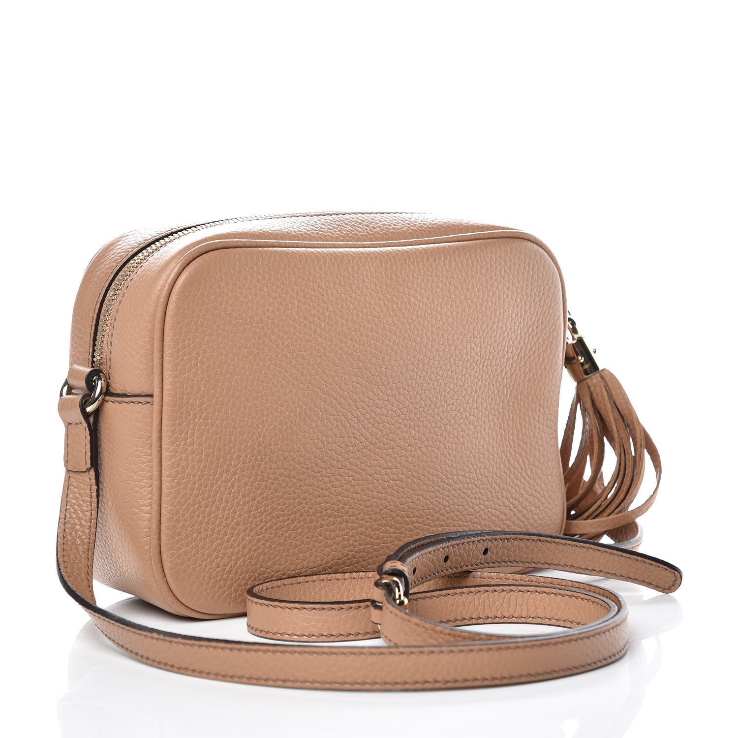 Gucci Pebbled Calfskin Small Soho Disco Bag Camelia 3 of 9