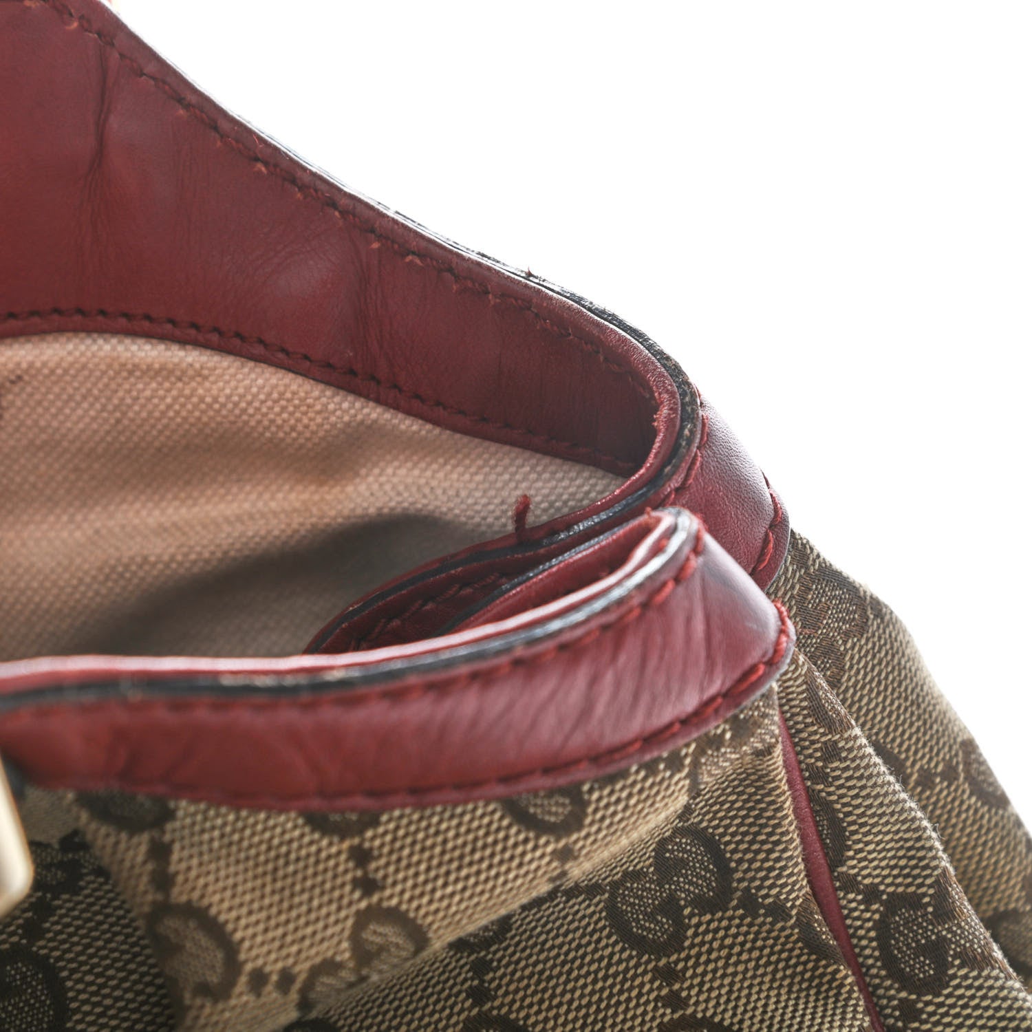 Gucci Monogram Medium Sukey Tote Dark Red 21 of 22