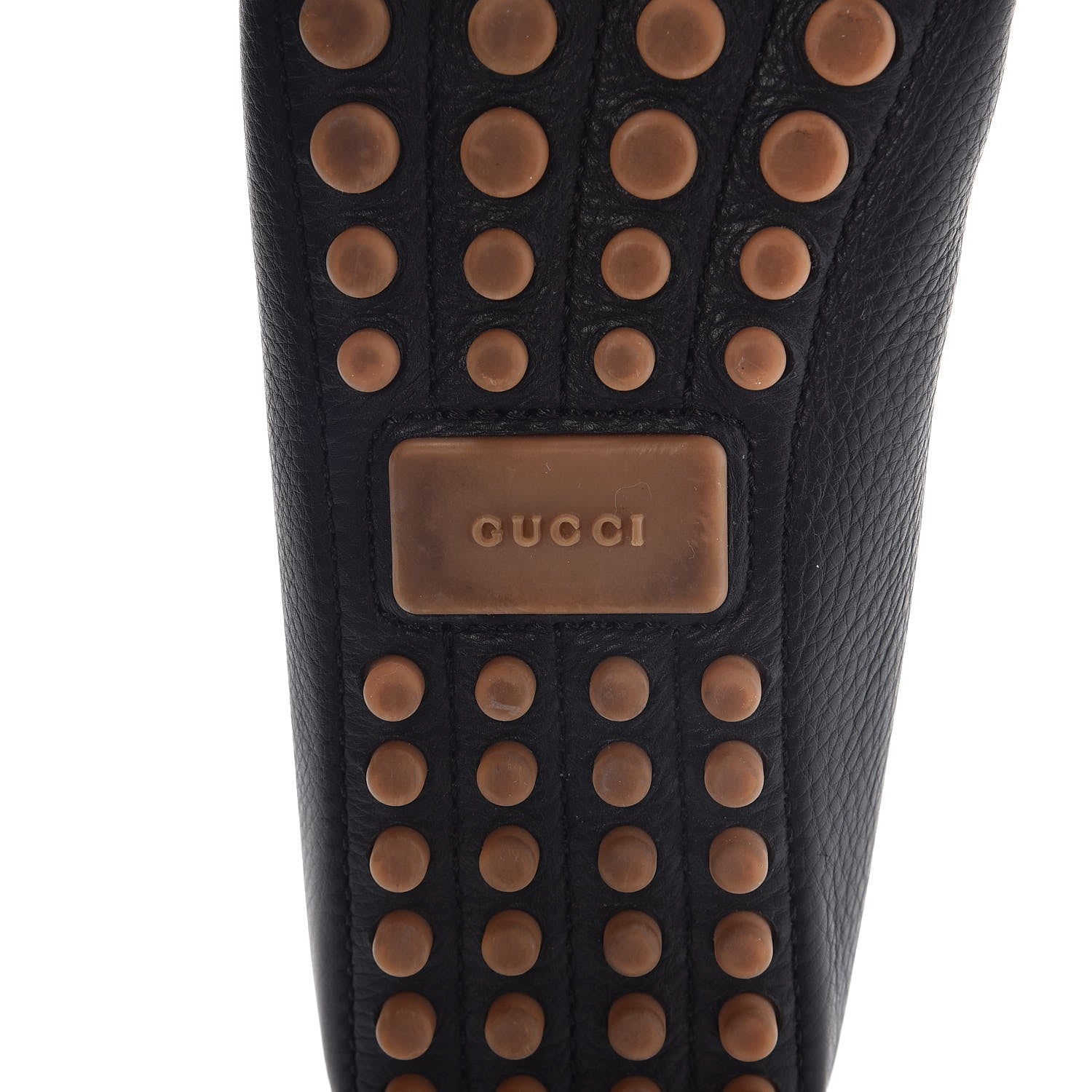Gucci Hebron Calfskin Womens Bamboo Tassel Driver Loafers 39 Black 8 of 11