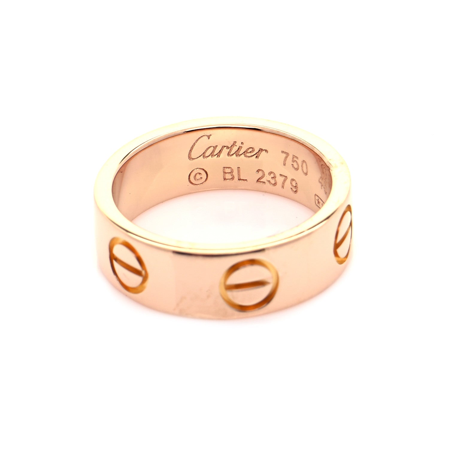 Cartier 18K Pink Gold 5.5mm LOVE Ring 45 3.25 5 of 6