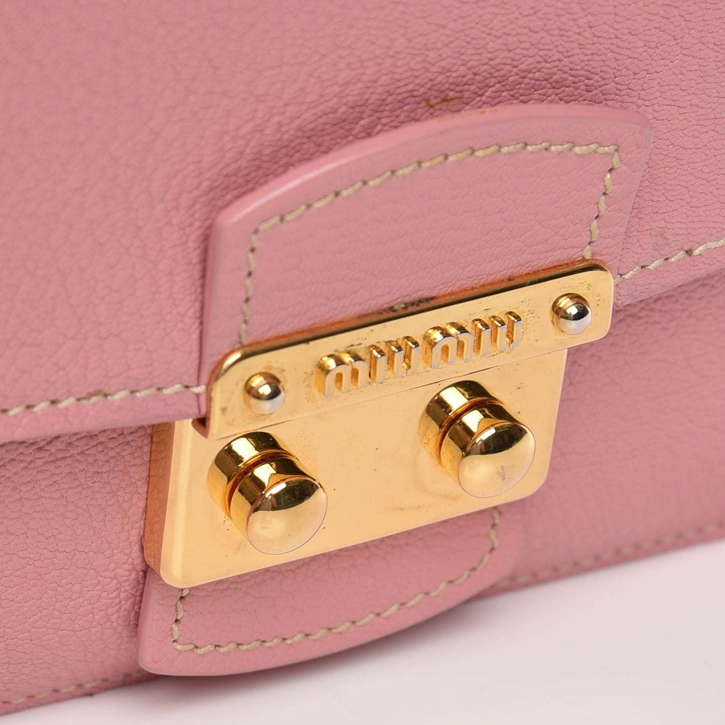 Goatskin Madras Shoulder Bag Rosa