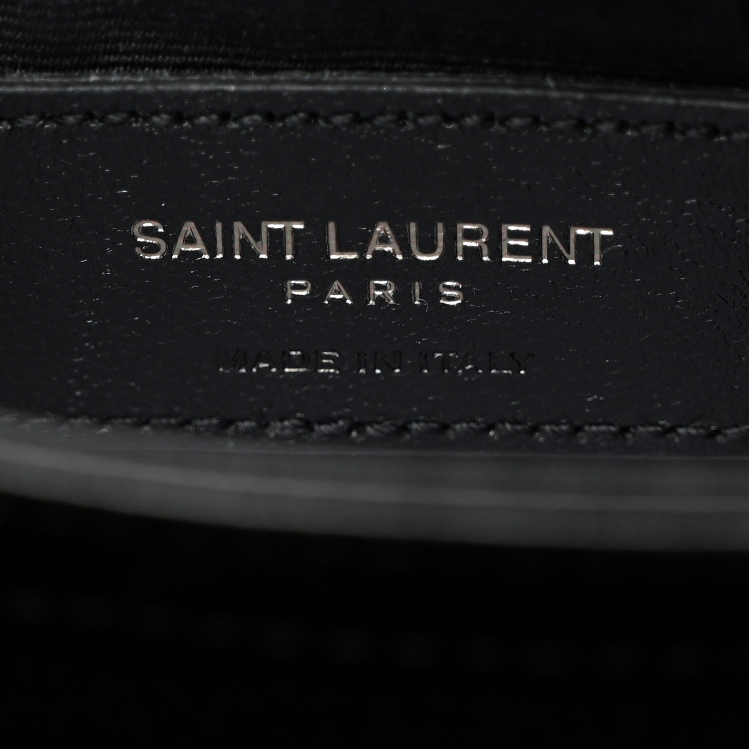 Saint Laurent Calfskin Y Quilted Monogram Toy Loulou Crossbody Bag Black 6 of 11