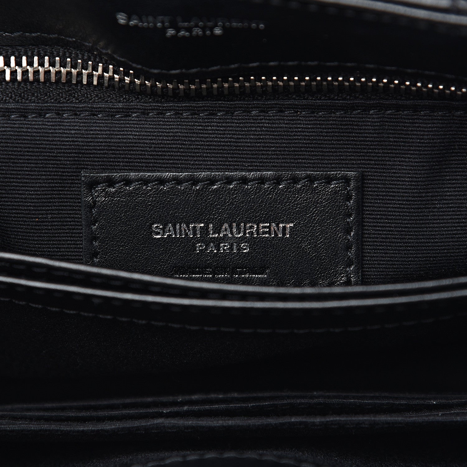 Saint Laurent Calfskin Y Quilted Monogram Toy Loulou Crossbody Bag Black 5 of 10