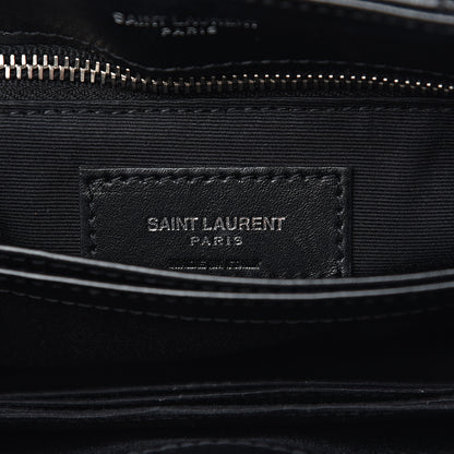 Saint Laurent Calfskin Y Quilted Monogram Toy Loulou Crossbody Bag Black 5 of 10