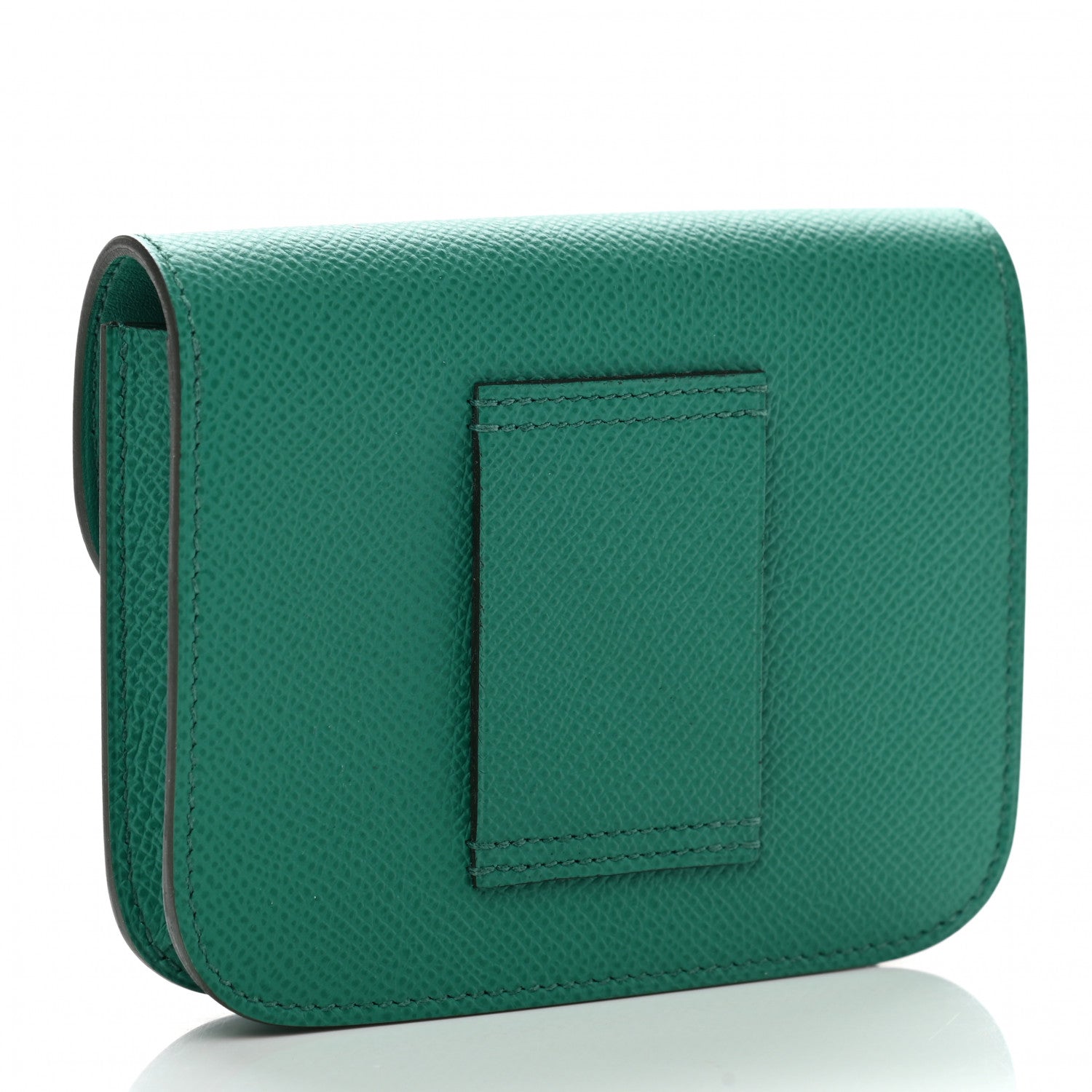 Hermes Epsom Enamel Constance Slim Wallet Vert Jade Bleu Brume 4 of 9