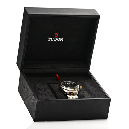 TUDOR Stainless Steel 18K Yellow Gold 42mm Glamour Double Date Automatic Watch Black 57103 5 of 5