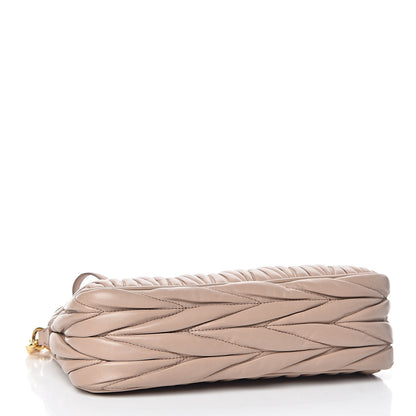 Miu Miu Nappa Matelasse Clutch Cammeo 4 of 9