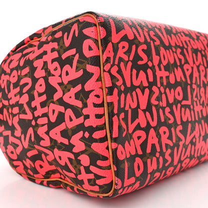 Louis Vuitton Monogram Graffiti Speedy 30 Fuchsia 9 of 21