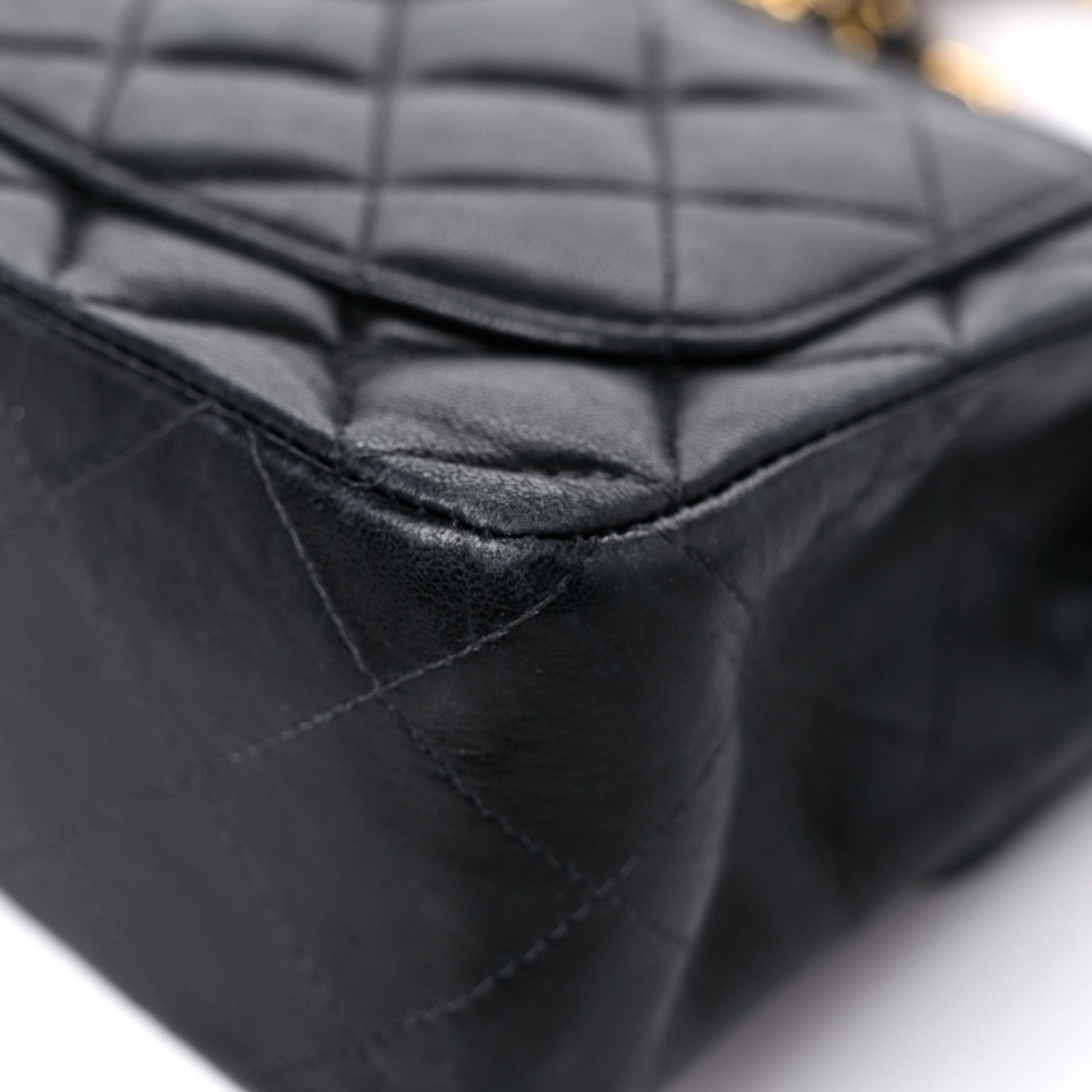 Chanel Lambskin Quilted Mini Square Flap Black 10 of 18