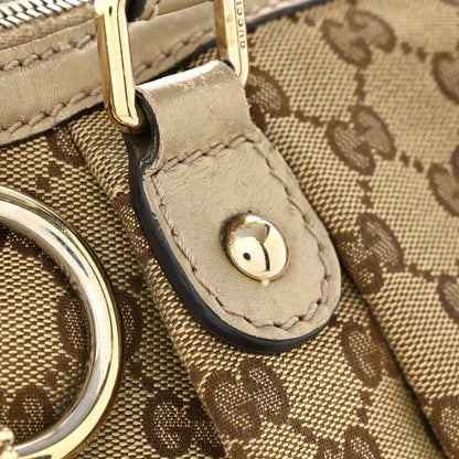 Gucci Monogram Margaux Calfskin Medium Sukey Top Handle Bag Beige Ebony Mystic White 17 of 17