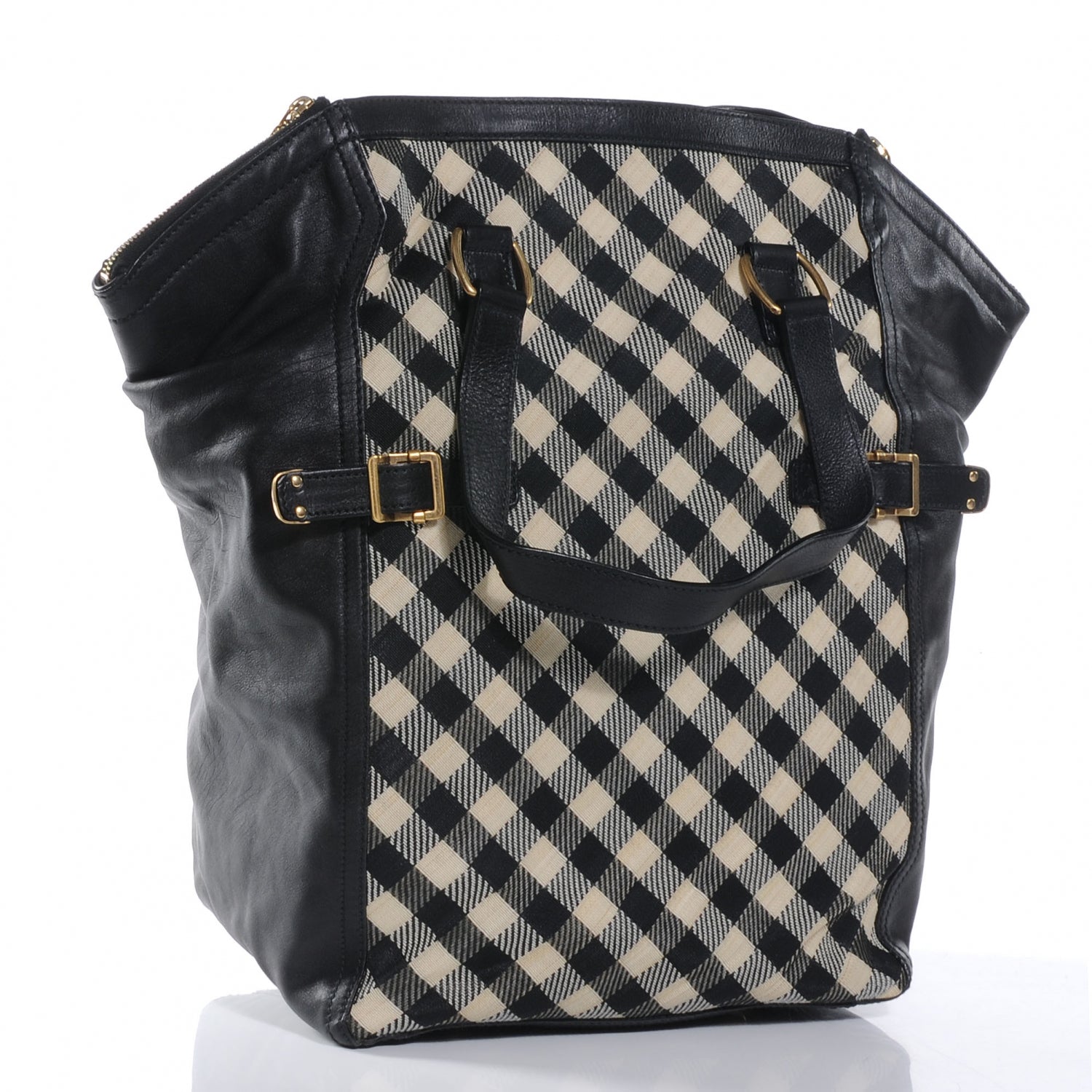 Saint Laurent Leather Vichy Large Downtown Black 3 of 8