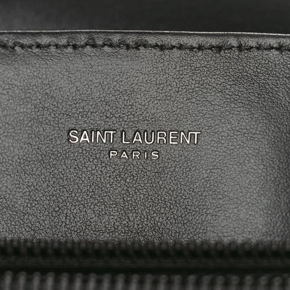 Saint Laurent Calfskin Y Quilted Monogram Monochrome Medium Loulou Chain Satchel Black 6 of 8