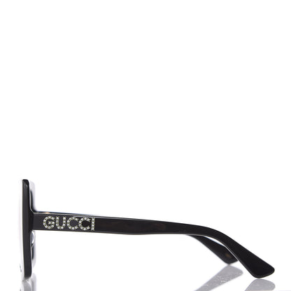 Gucci Crystal Square Frame GG Sunglasses GG0418S Black 2 of 8