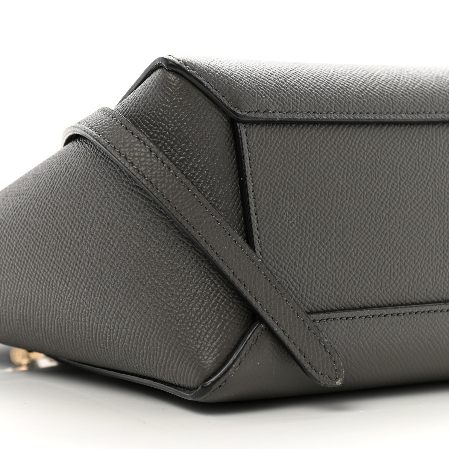 Celine Grained Calfskin Nano Belt Bag Grey 9 of 11