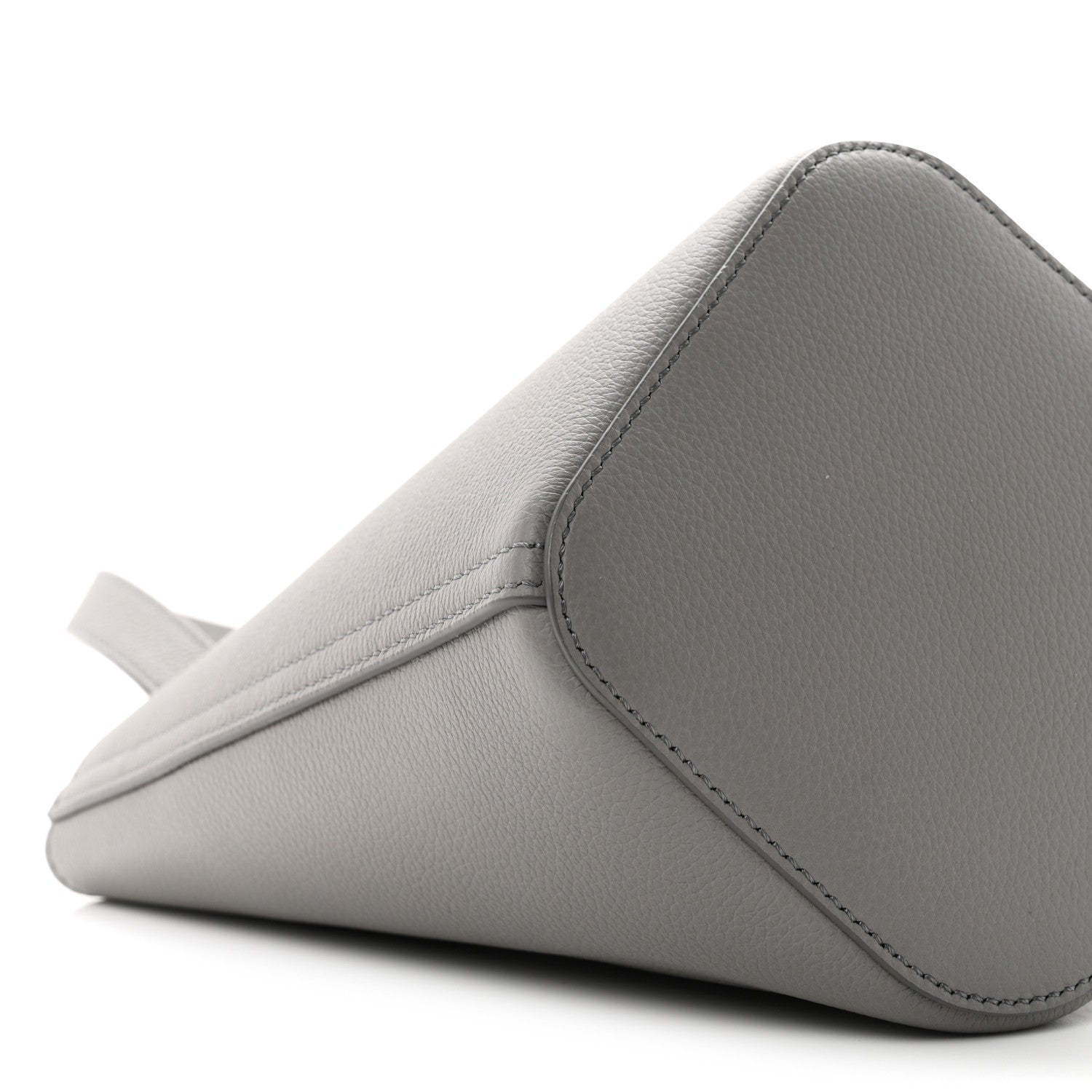 Loewe Soft Grained Calfskin Mini Pebble Bucket Bag Pearl Grey 8 of 10