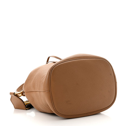 Prada Vitello Daino Drawstring Bucket Beige 4 of 9