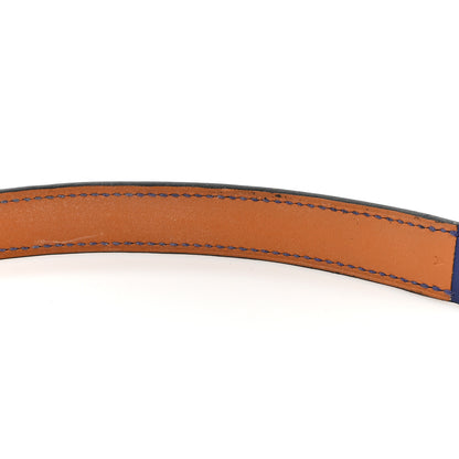 Hermes Swift Heure H Hour Watch PM Double Tour Strap Bleu Electrique 7 of 8