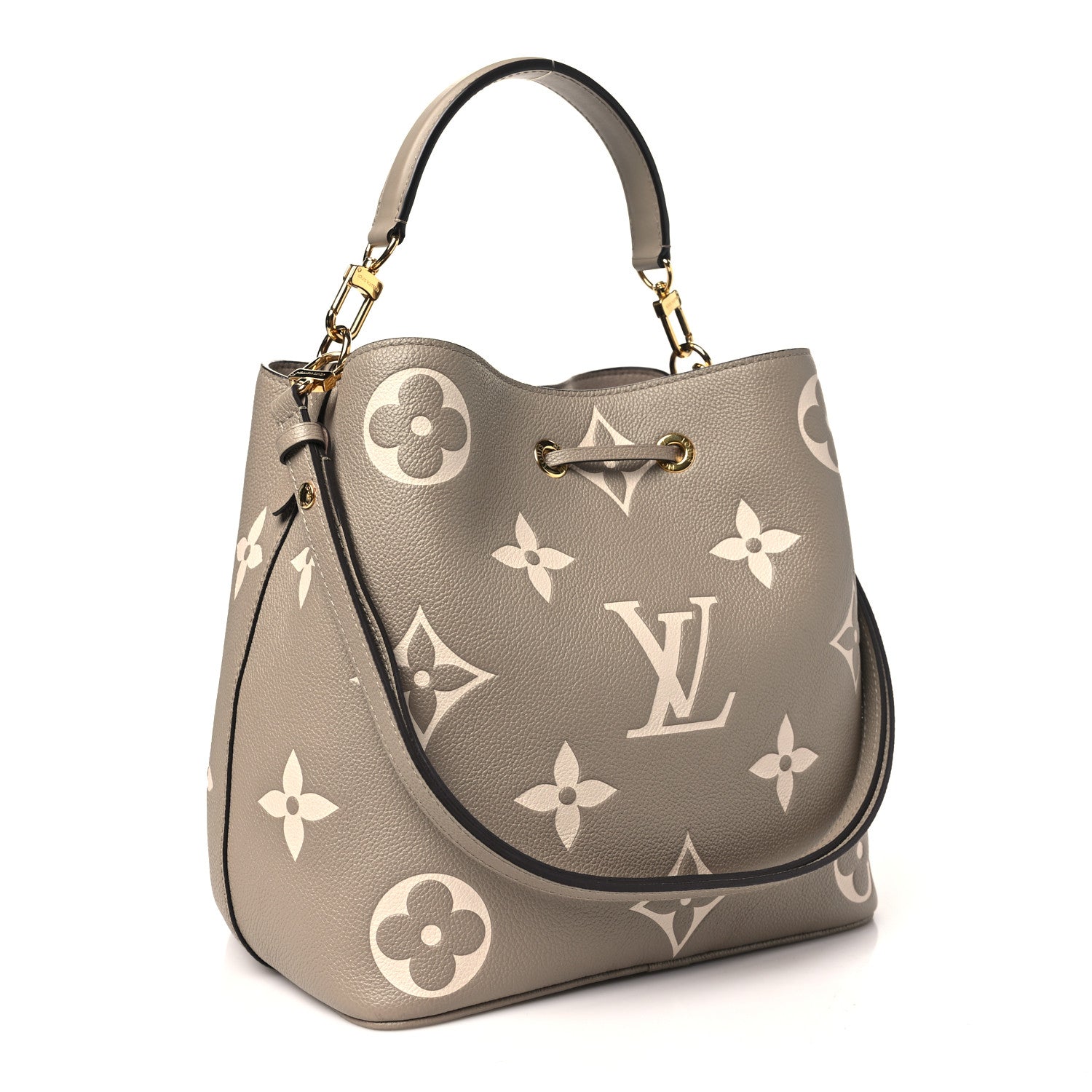 Louis Vuitton Empreinte Monogram Giant Neonoe MM Tourterelle Creme 4 of 10