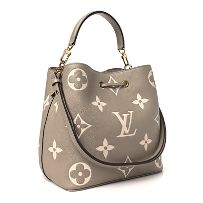 Louis Vuitton Empreinte Monogram Giant Neonoe MM Tourterelle Creme 4 of 10