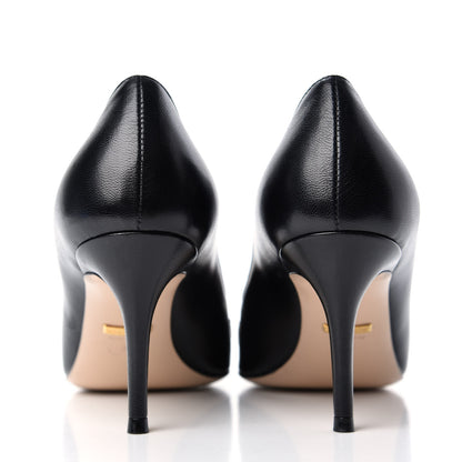 Gucci Malaga Kid Zumi 75mm Pumps 38 Black 7 of 11