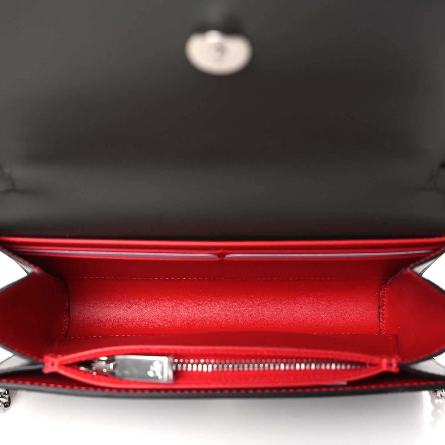 Calfskin Spikes Loubinthesky Paloma Wallet On Chain Rocket