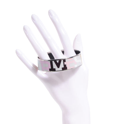 Hermes Enamel Printed Capitales Wide Bracelet 70 2 of 6