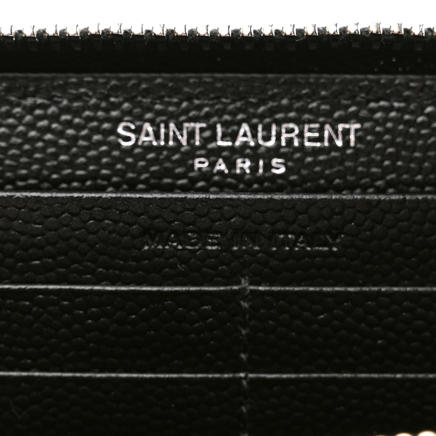 Grain De Poudre Matelasse Chevron Monogram Zip Around Wallet Black