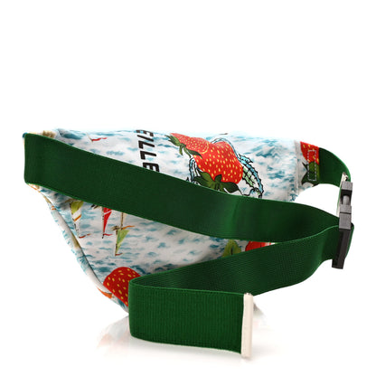 Gucci Nylon Merveilleux Strawberry Print Childrens Belt Bag Light Blue Red Dusty White 3 of 9