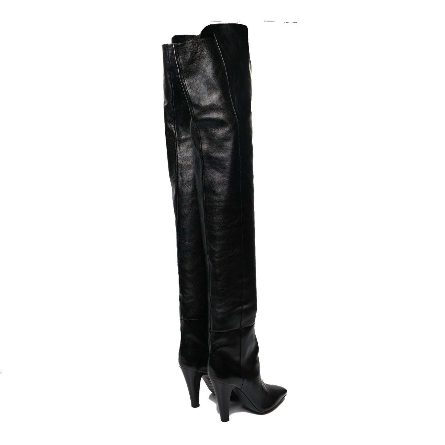 Smooth Calfskin Betty 95 Over The Knee Boots 39.5 Black