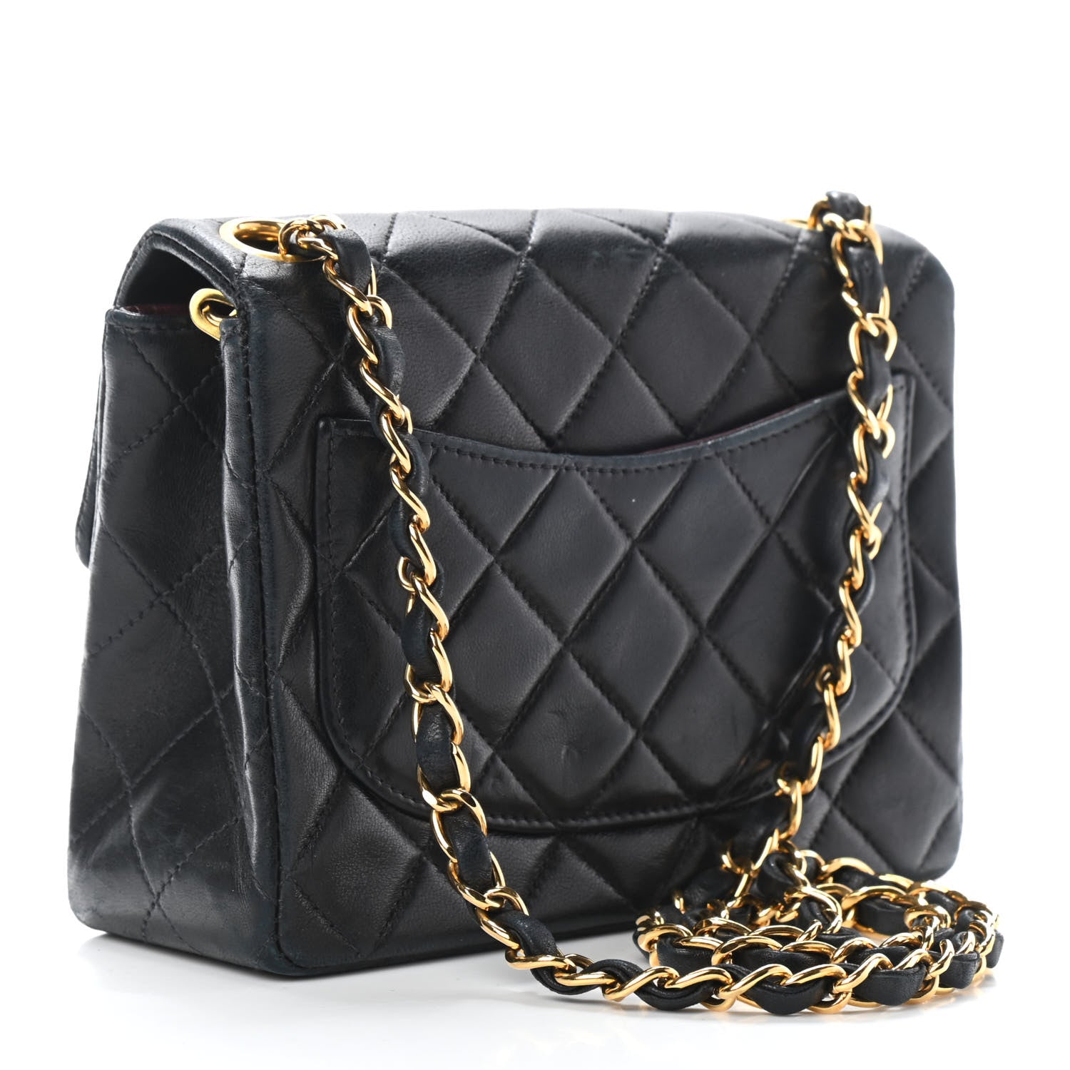 Chanel Lambskin Quilted Mini Square Flap Black 3 of 9
