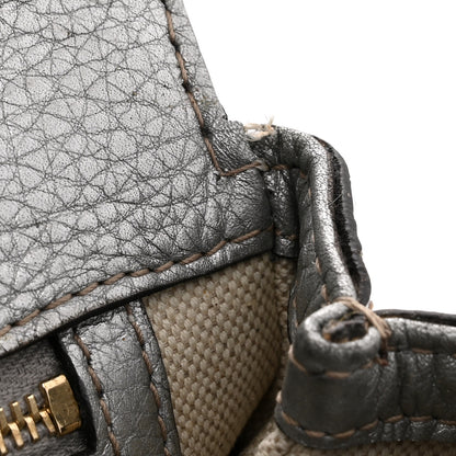 Gucci Metallic Snakeskin Medium New Bamboo Top Handle Bag Silver Multicolor 13 of 15