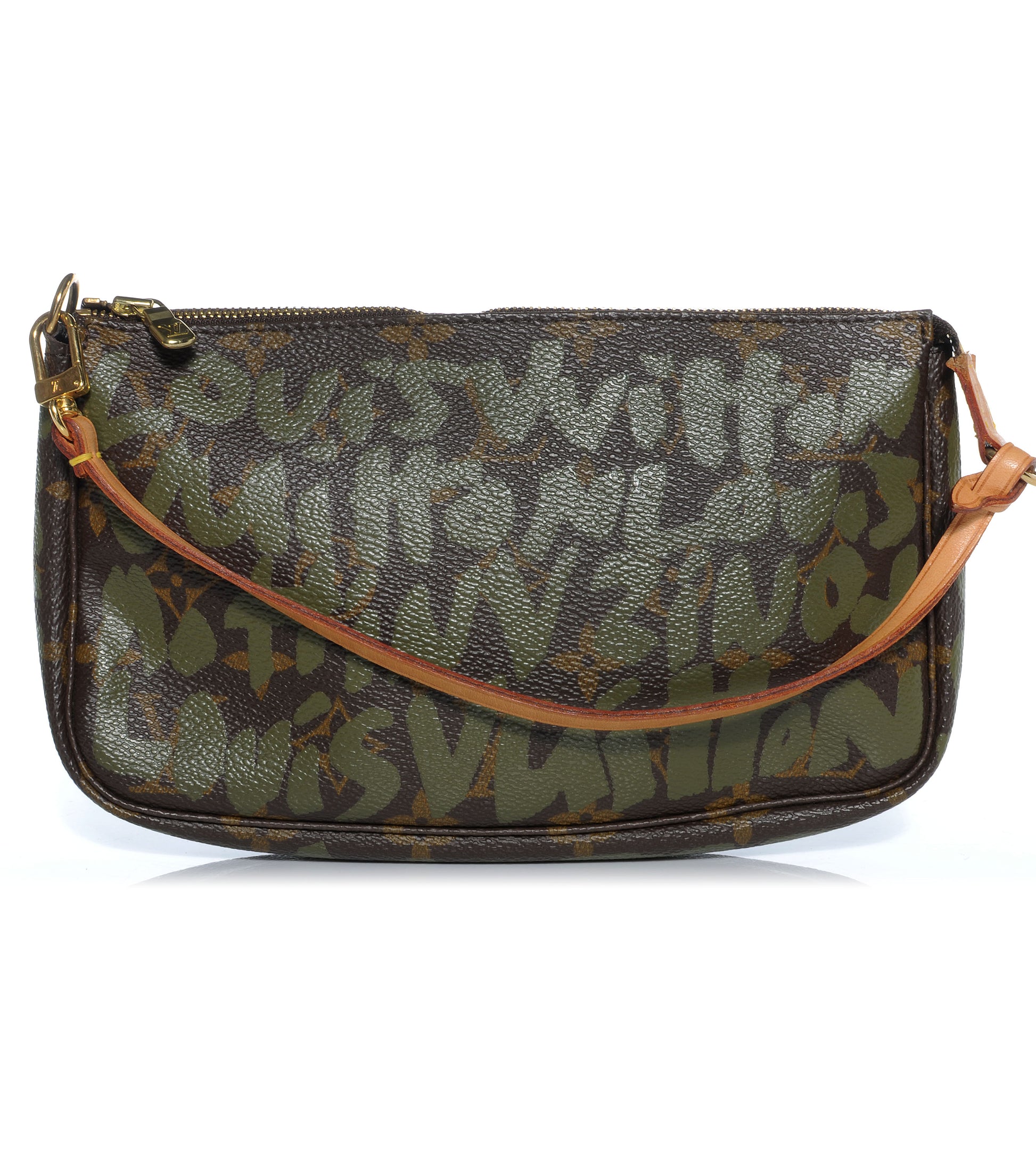 Louis Vuitton Monogram Graffiti Pochette Accessories Kaki 43353