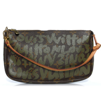 Louis Vuitton Monogram Graffiti Pochette Accessories Kaki 1 of 7