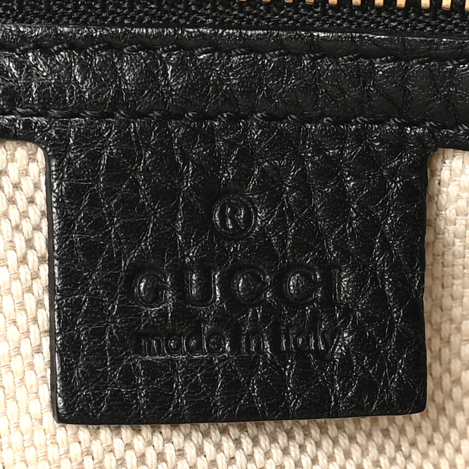 Gucci Pebbled Calfskin Medium Soho Shoulder Bag Black 6 of 10