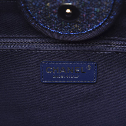 Chanel Viscose Sequins Medium Deauville Tote Navy 6 of 11