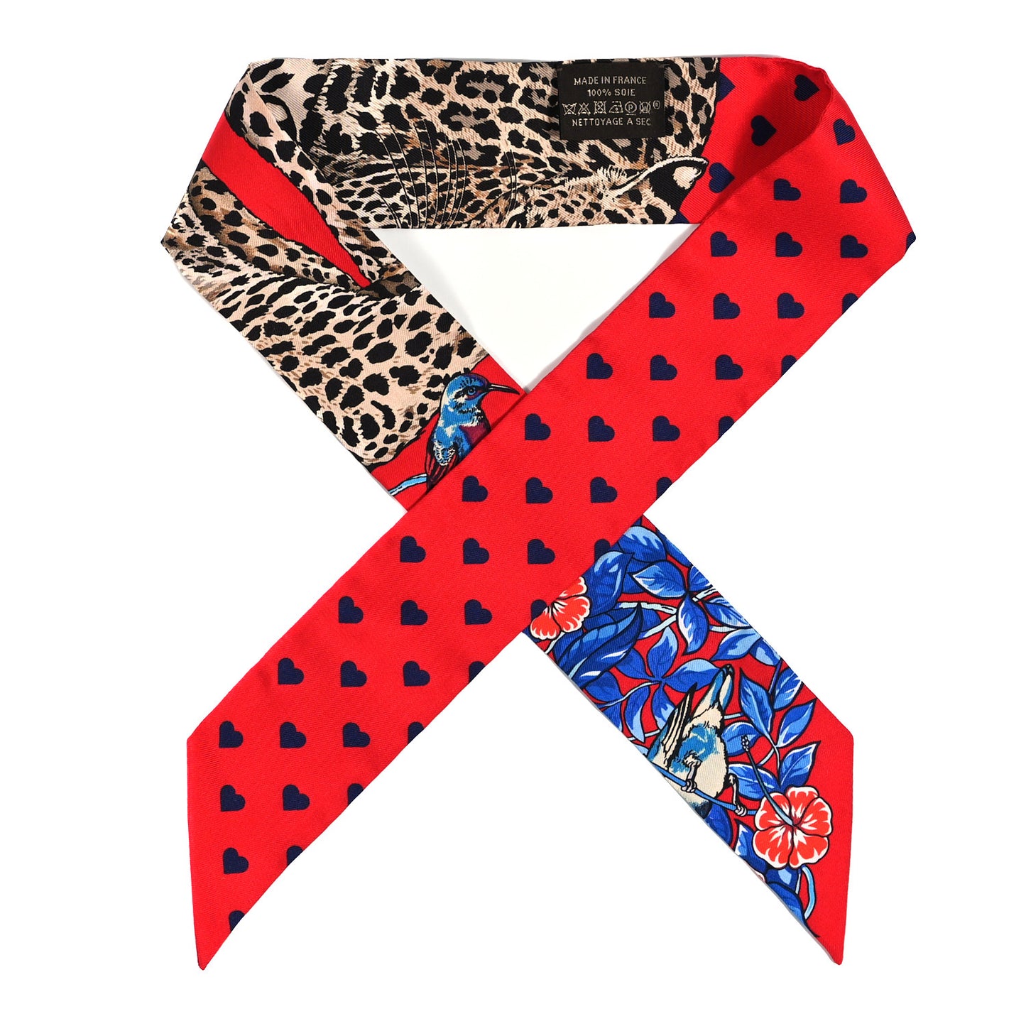 Silk Jungle Love Love Twilly Rouge Marine Fauve