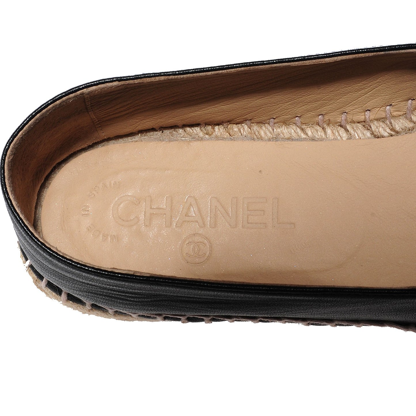 Lambskin CC Espadrilles 39 Black