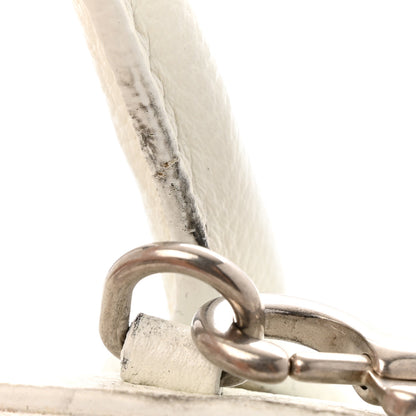 Balenciaga Grained Calfskin XXS Ville Top Handle Bag White Black 11 of 17