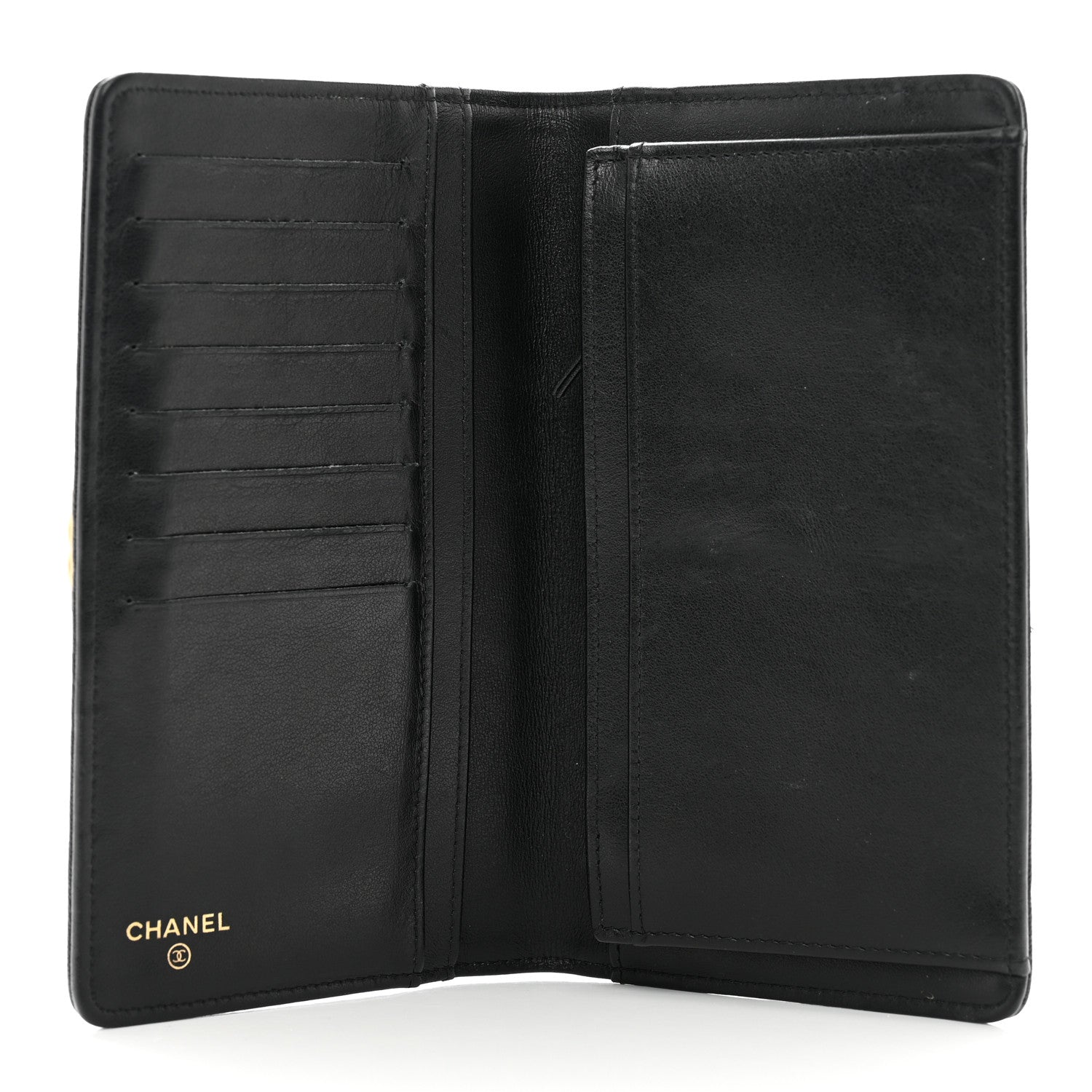 Chanel Caviar Quilted Boy Yen Wallet Black 5 of 9