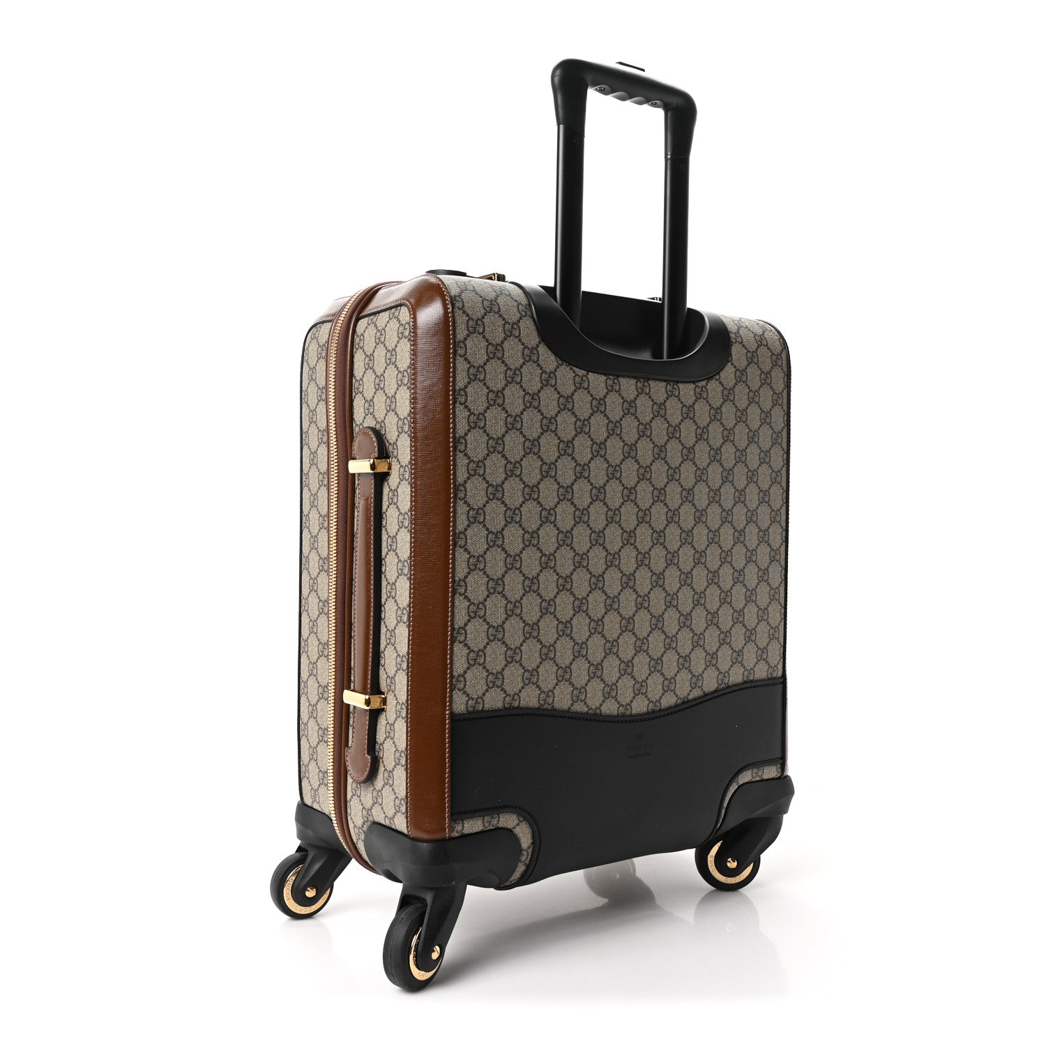 Gucci GG Supreme Monogram Azalea Calfskin Retro Interlocking G Small Savoy Cabin Trolley Beige Ebony Brown Sugar 2 of 9