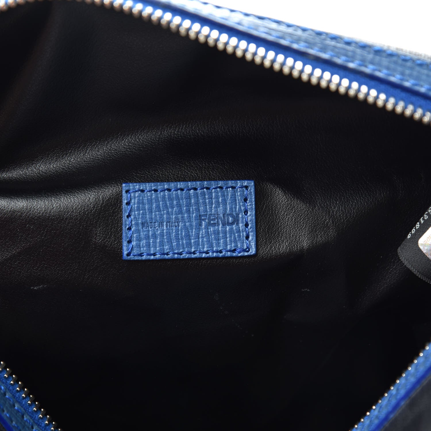 Fendi Zucca Spalmati Cosmetic Bag Black True Blue 6 of 9