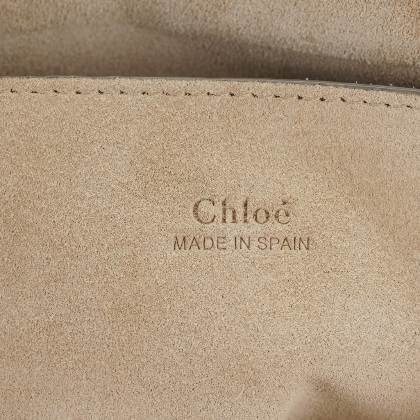 Suede Calfskin Small Faye Shoulder Bag Tobacco