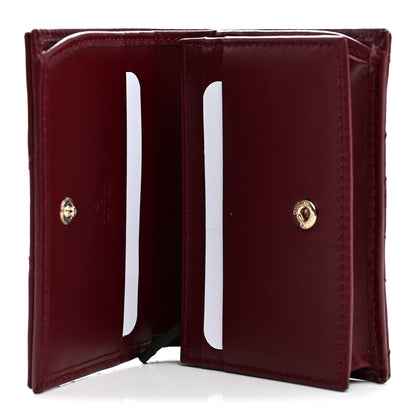 Gucci Calfskin Matelasse GG Marmont Card Case Wallet Rosso Ancora 5 of 8